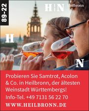 Samtrot, Acolon & Co. in der ältesten Weinstadt Württembergs!