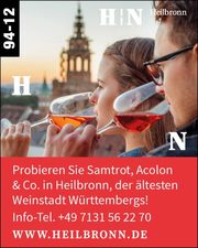 Samtrot, Acolon & Co. in der ältesten Weinstadt Württembergs!