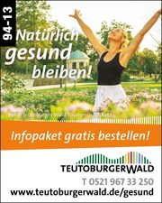 Teutoburger Wald - Natürlich gesund bleiben!