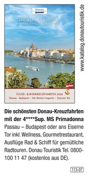 Donau Touristik GmbH – Fluss- & Radkreuzfahrten auf der Donau mit der MS Primadonna